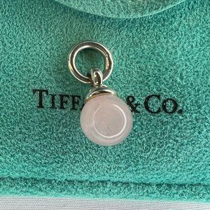 Tiffany & Co. Silver Fascination Pink Quartz Ball Charm